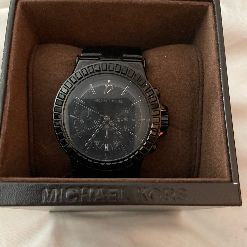 Michael Kors all black watch MK8196